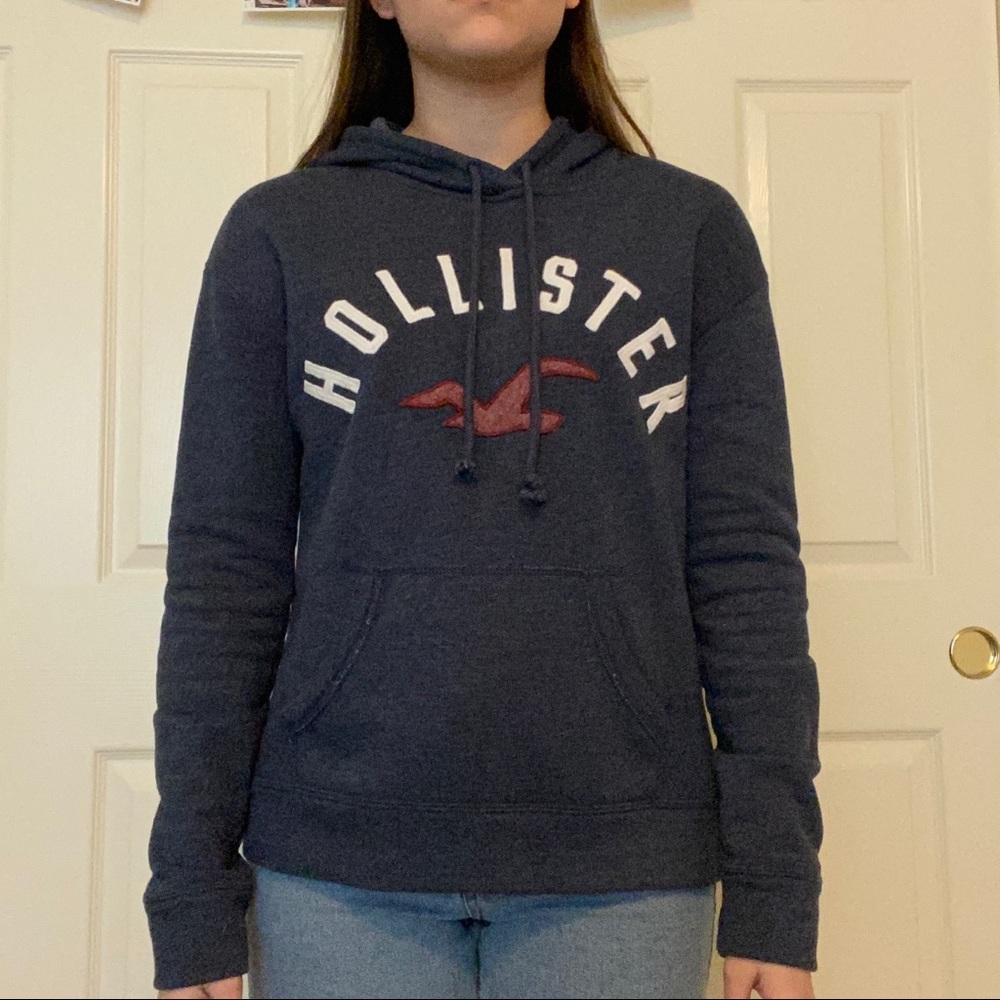Navy Hollister Hoodie